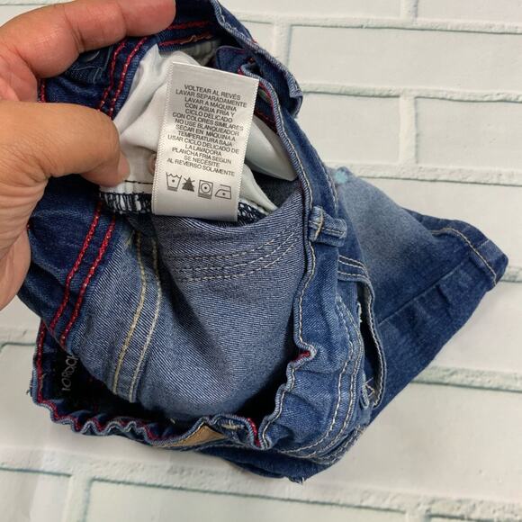 Jordache Patriotic Denim Shorts Medium Wash 10 G - Picture 6 of 6